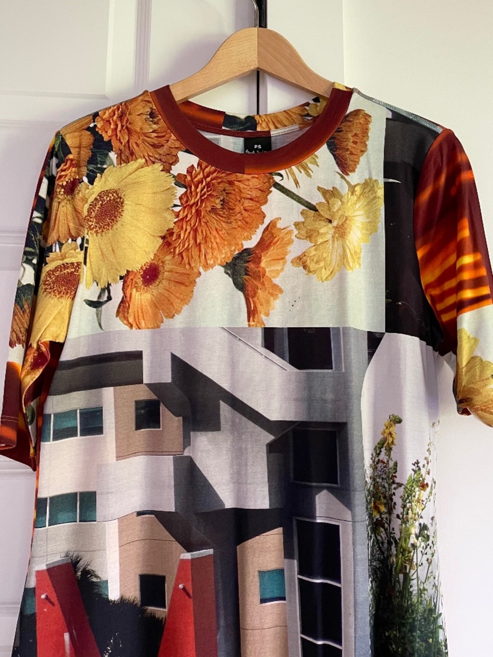 RARE! Paul Smith NWT ‘Daydreaming Floral’ Graphic Print Jersey Dress ~ Size XL - Picture 5 of 10